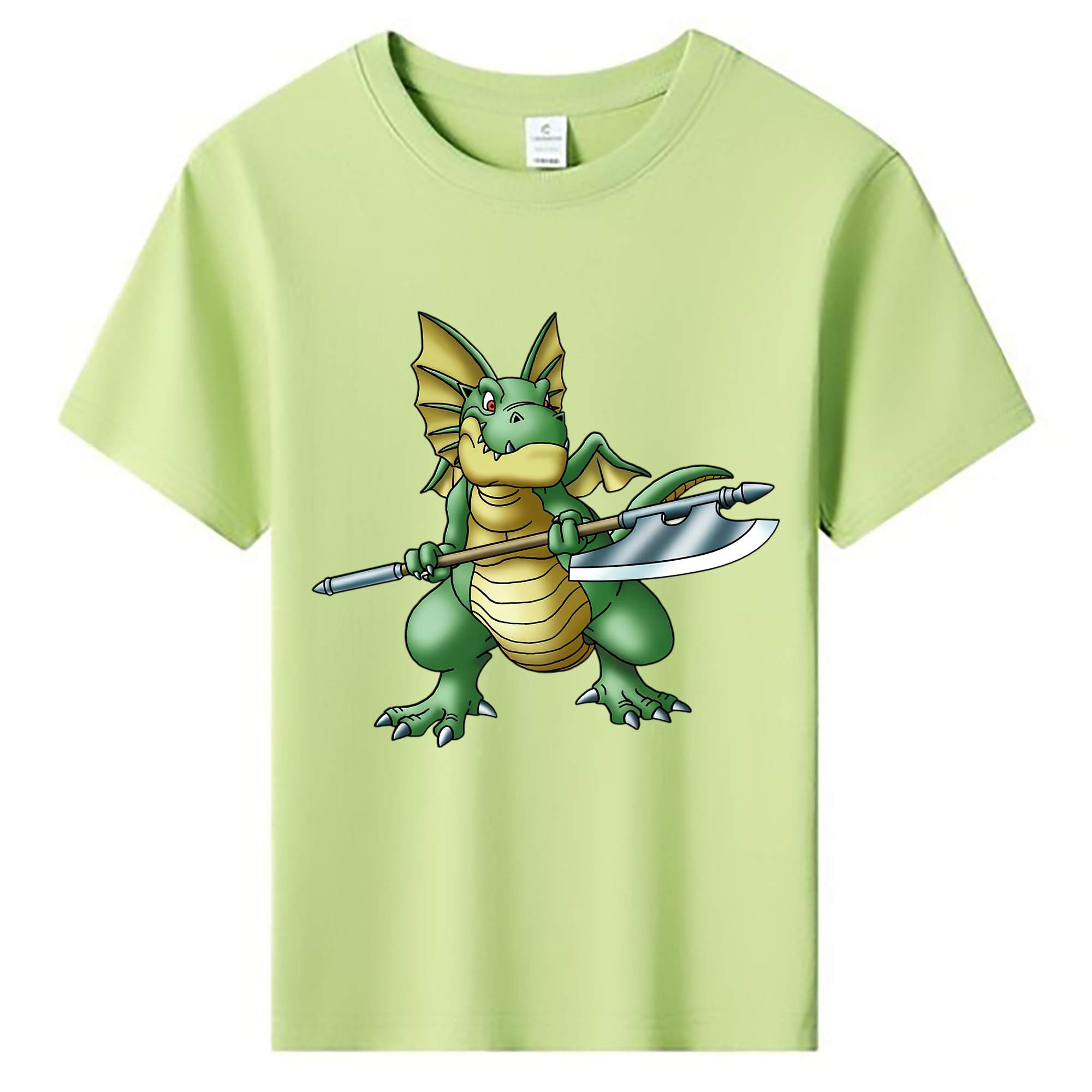 （画像用） ドラゴンクエスト Doragon Kuesuto Dragon Quest 綿100％キッズTシャツ（フロントプリント）